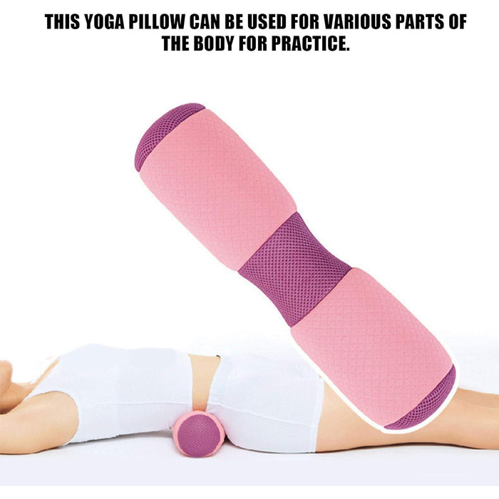 Подушка для йоги Yoga Bolster Roller Waist Pillow Корекція поперекового відділу тазу Подушка Memory Foam Block Подушка для йоги кругла для відновлювальних вправ йоги