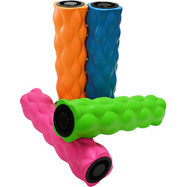 Масажний ролик Yoga Roller Fascia Roller з піни, довжина 46 см, 13 х 11 см, колір рожевий