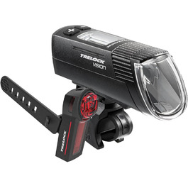 Світлодіодний набір ліхтарів для велосипеда TRELOCK LS 760 I-GO VISION 100 LUX та LS740 VECT із стоп-сигналом, USB зарядка, чорний