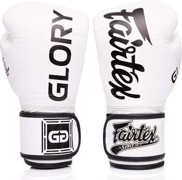 Рукавички для кікбоксингу Fairtex Glory Limited Edition (12 унцій, білі BGVG1)