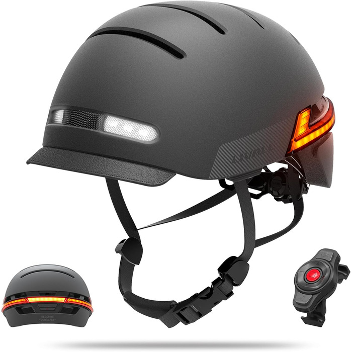 Розумний велосипедний шолом LIVALL BH51M Neo з Bluetooth, динаміками, мікрофоном, вбудованими поворотниками, візором і функцією виявлення падіння