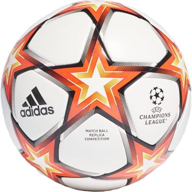 Футбольний м'яч adidas Finale 21, розмір 5, білий/червоний/жовтий/чорний, для змагань, унісекс