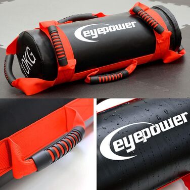 Сумка EYEPOWER 10 кг 4 гирі - Залізний пісок - 6 ручок