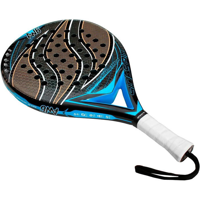 Ракетка SideSpin AW6GOLD Padel, Full Carbon, Контроль, Унісекс, Золото