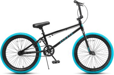 Дитячий велосипед AVASTA Freestyle BMX Bike для дітей від 5 років і початкового рівня кілька кольорів (Black & Blue, Rubato 18'')