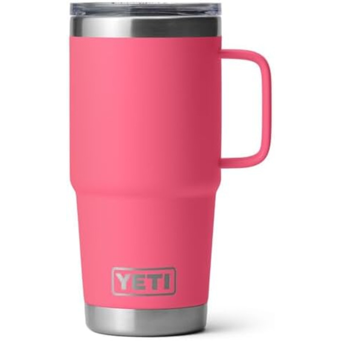 Термокружка YETI Rambler 591 мл, тропічно-рожева, нержавіюча сталь, термоізольована для напоїв