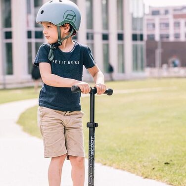 Дитячий шолом Scoot and Ride XXS з LED підсвіткою, матове покриття, регульовані ремінці, флісова підкладка