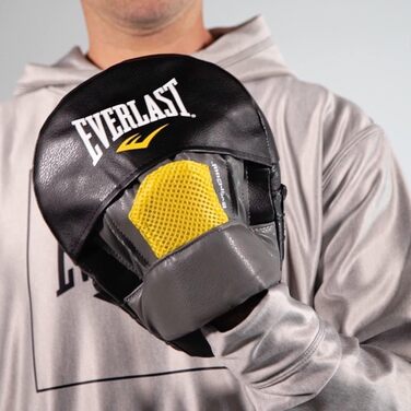 Боксерські рукавиці Everlast Evergel Mantis, сірий/жовтий, універсальні