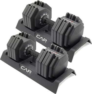 Регульована гантель CAP Barbell ADJUSTABELL, 5,7/11,3/25 кг, одна або пара