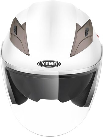 Мотоциклетний шолом YEMA YM-627 з подвійним візором і сонцезахисною шторкою, сертифікований ECE, для чоловіків і жінок