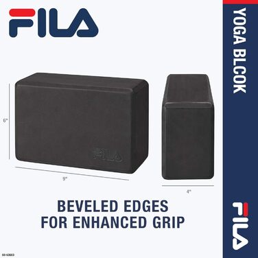 Блок для йоги Fila Accessories блоки з піни Eva для підтримки, балансу та стабільності Йога, Пілатес, Барре, Стретчинг, Медитація (доступні в декількох кольорах) синій