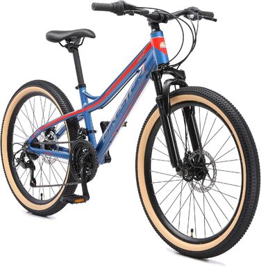 Велосипед BIKESTAR Alu 24, 9-14 років, 21-шв. Shimano, дискові гальма