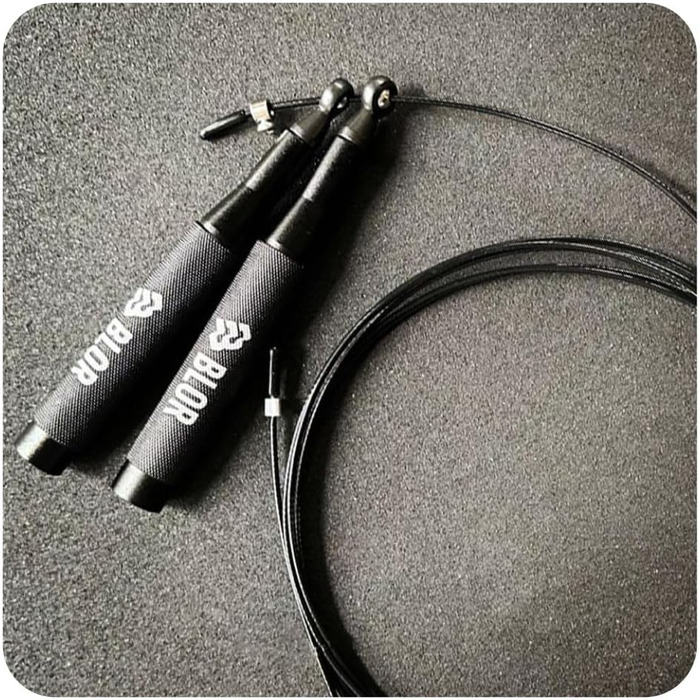 Скакалка Blor Jump Rope Pro алюмінієва, сталева, нейлонова, з ергономічними неслизькими ручками, для схуднення, боксу, кросстренінгу, з чохлом