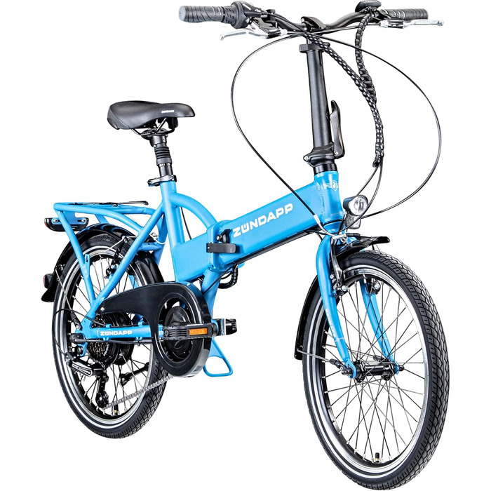 Велосипед 101 E-Bike 20, складаний, 6 передач, синій, 150-180 см