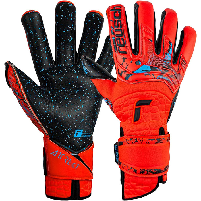 Воротарські рукавички Reusch Attrakt Fusion Guardian Adaptiveflex для дорослих, унісекс, з відмінним зчепленням та внутрішнім швом