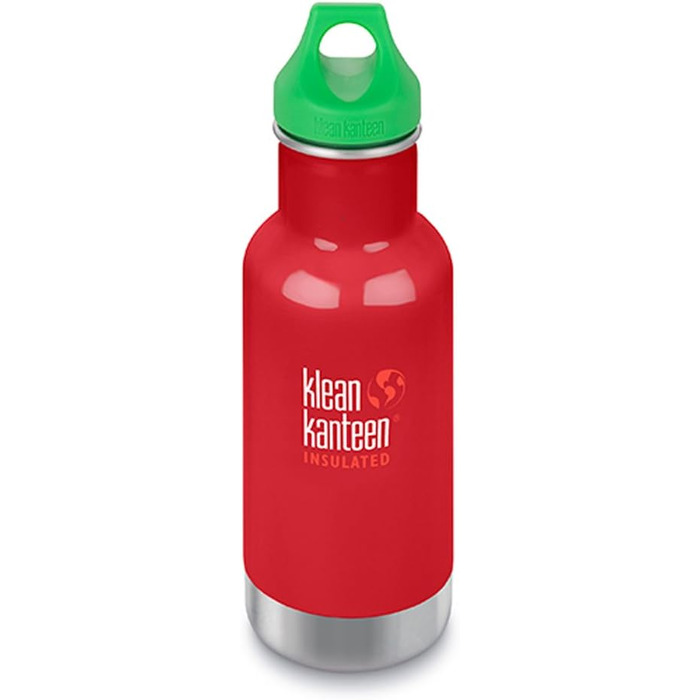 Пляшка Klean Kanteen вакуумна 355 мл Loop Cap мінеральна червона