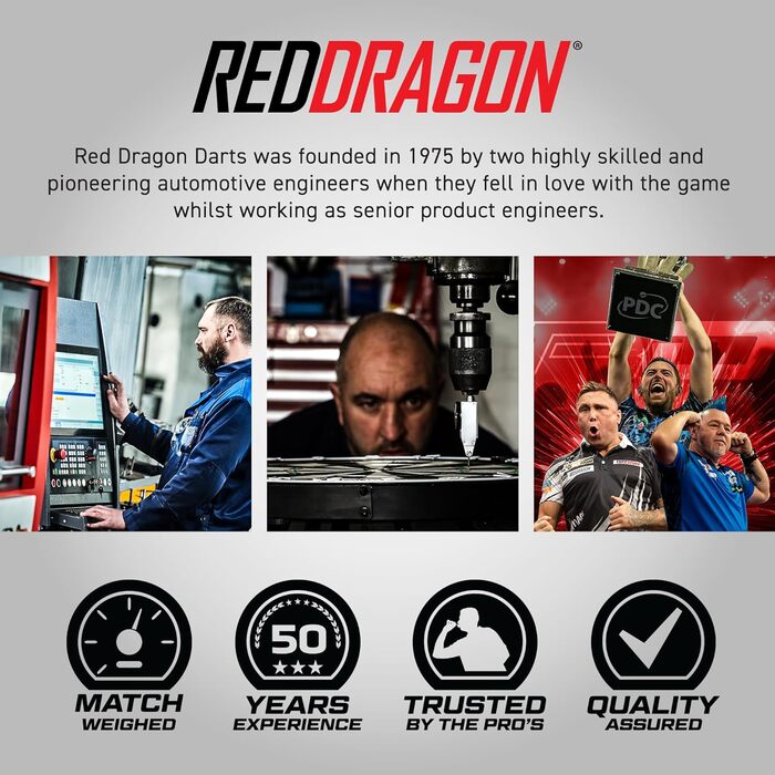 Гра RED DRAGON Набір дротиків сталевий наконечник крила голоблі