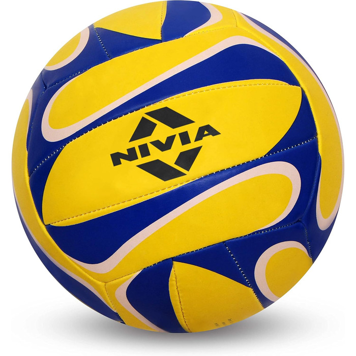 М'яч для відпочинку NIVIA 472, жовто-синій, розмір 4, універсальний