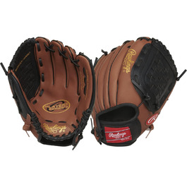 Рукавички Rawlings Players 9'-11.5 RHT, 6-8 років, темно-коричневий/чорний