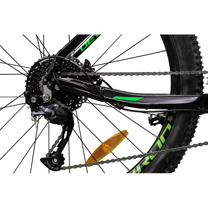 Чоловічий гірський велосипед Devron Ridde RM2.7 - колеса 27.5-zo, Shimano 2x9, гідравлічне дискове гальмо, Adventure MTB (чорний, L)