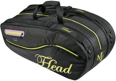 Тенісна сумка HEAD Ms Tr Combi Bag, чорна/зелена/рожева, 75 x 30.5 x 30.5 см, 283064