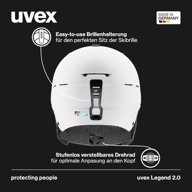 Шолом uvex Legend 2.0 - Унісекс - Регул. розміру - Вентиляція 59-62 см