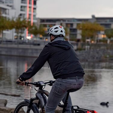 ABUS Stadthelm Urban-I 3.0 — міський велосипедний шолом з ліхтарем, козирком і магнітною застібкою для жінок і чоловіків