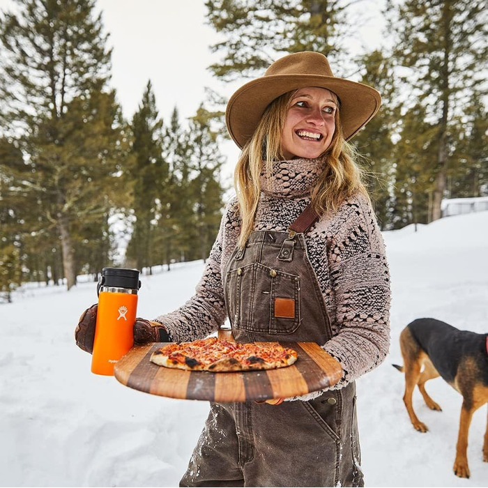 Термос-гуртка HYDRO FLASK 473 мл, ізольована сталева чашка для кави з кришкою Flex Sip, герметична, широка горловина, колір Sunflower