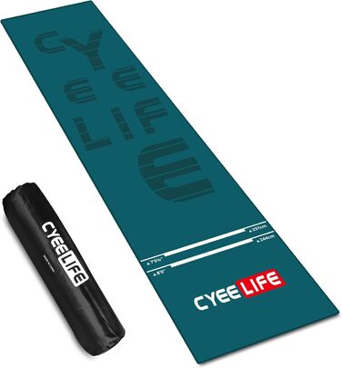 Килим CyeeLife Dart з сумкою, 65x295см, для сталевих і м'яких дротиків