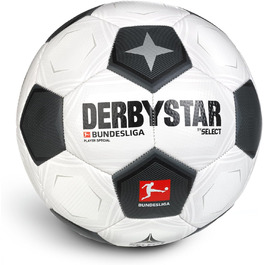 Футбольний м'яч Derbystar Bundesliga Player Special v23 розмір 5 біло-чорний