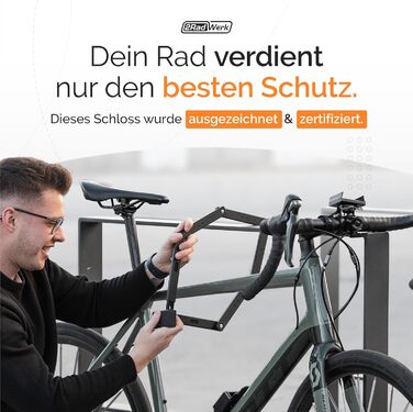 Складаний велосипедний замок 2Radwerk Secure Fold, захист від угону