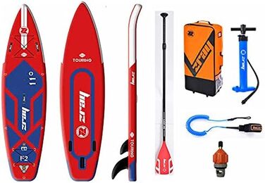 Дошка для веслування Fury Pro 11'0 Windsup SUP Надувна дошка Sup Дошка для веслування преміум стоячи Пакет включає весло, сумку, насос і надувний суп з плавниками, 2 -