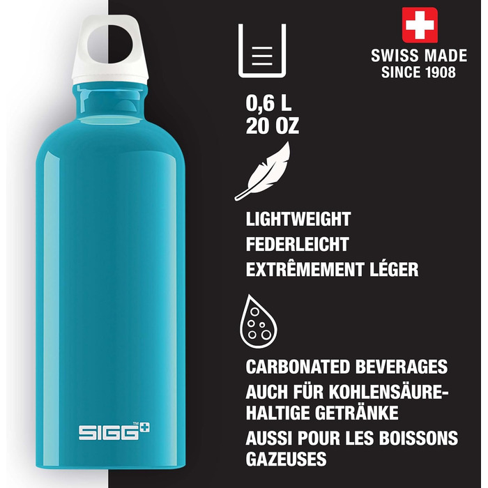 Пляшка для води Sigg Uni Fabulous, синя, 0.6 л