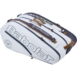 Тримач ракетки Babolat Pure x12 Вімблдонська тенісна сумка (біла/сіра)