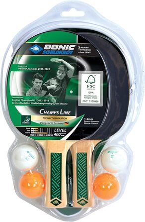 Комплект чохлів DONIC SCHILDKRT TT-Set Champs Line 400, один розмір для всіх