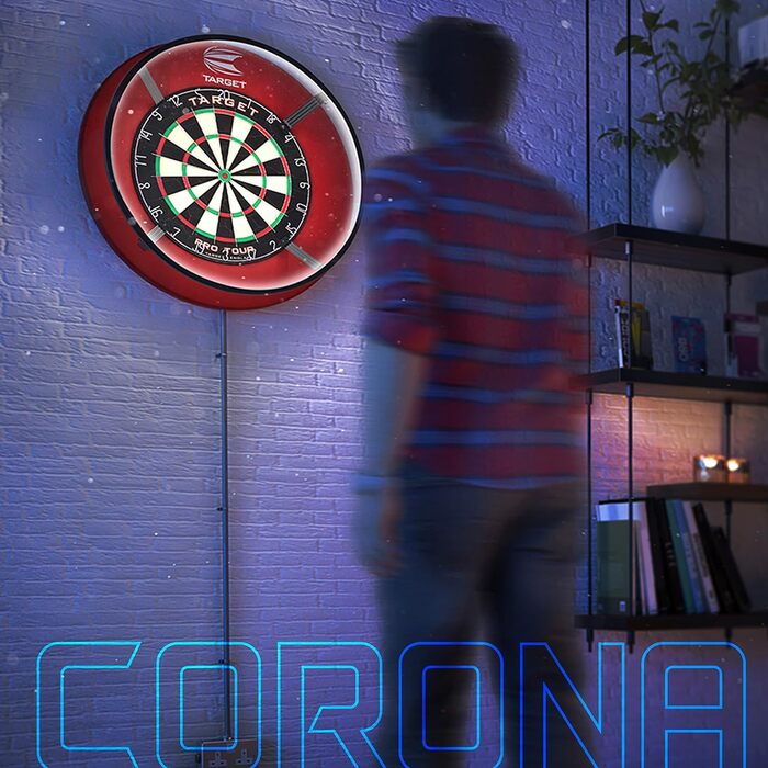 Освітлення Target Darts Corona Vision, чорний каркас, білий LED