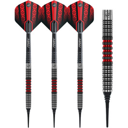 Дартс WINMAU Joe Cullen 18 г вольфрамові з м'яким наконечником, комплект з перами Prism та стержнями