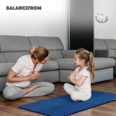 Покриття для підлоги Balancefrom EVA, пазловий спортивний килимок для MMA, гімнастики, тренувань і домашнього спортзалу