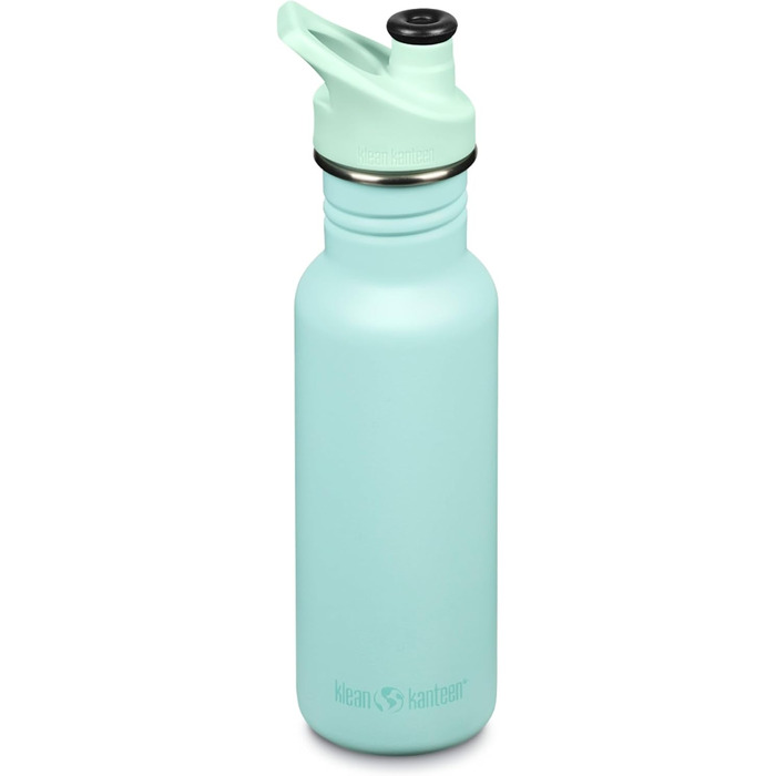 Пляшка Klean Kanteen Classic Narrow з нержавіючої сталі, з спортивною кришкою, пастельно-бірюзова, 800 мл