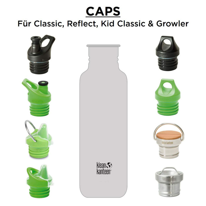 Пляшка для води Klean Kanteen Adult Classic зі спортивною кришкою 3.0, прибережні води, S