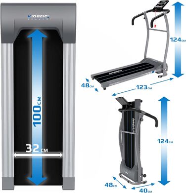 Бігова доріжка KINETIC SPORTS KST1650FX, 600 Вт, 6 програм, до 10 км/год