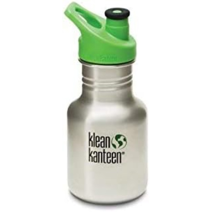 Пляшка для води Klean Kanteen 355 мл Kid Classic зі спортивним ковпачком - кольори та мотиви на вибір, з іменним гравіюванням