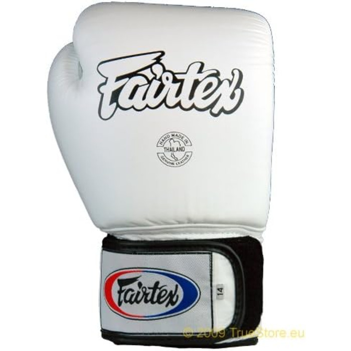 Шкіряні боксерські рукавички Fairtex щільного крою (BGV1) (чорні, 14 унцій)