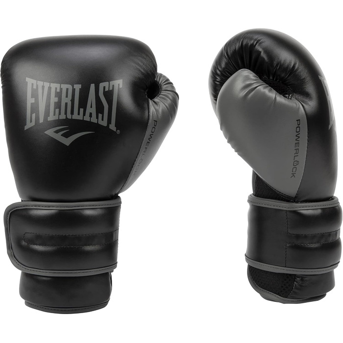 Рукавички Everlast Unisex для дорослих Powerlock 2R (чорні, 16 унцій)