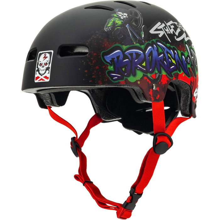 Шолом Broken Head для скейтборду, велосипеда, MTB, BMX, регульований розмір