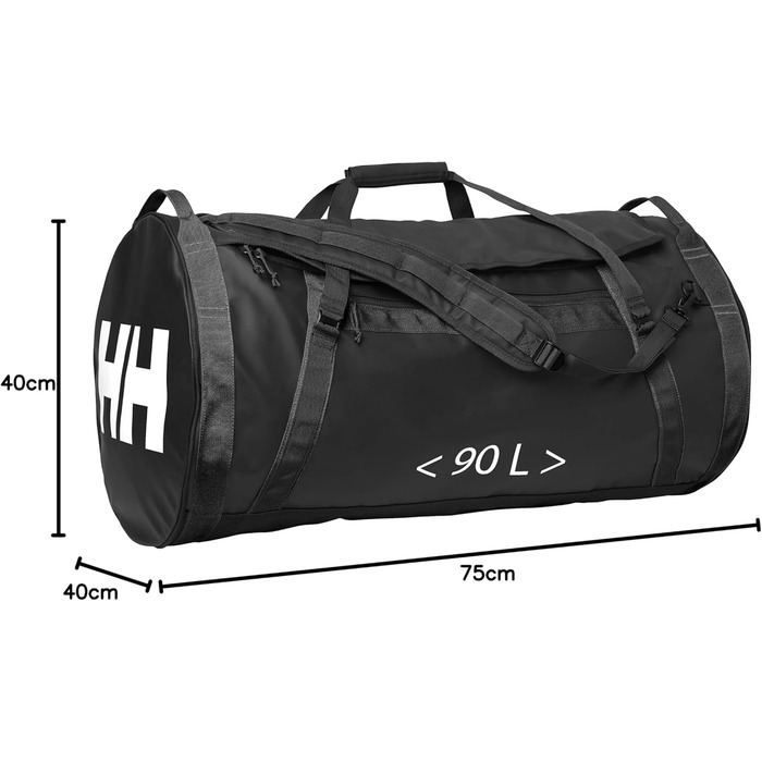 Сумка для спорту Helly Hansen Duffel 2 90 л, чорна, унісекс