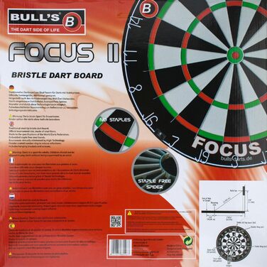 Дошка для дартсу Bull's Focus II щетина 45,5 см