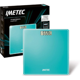 Електронні ваги Imetec Precision ES13 200 для зважування людей, LCD-дисплей, загартоване скло, до 180 кг, батарейки в комплекті