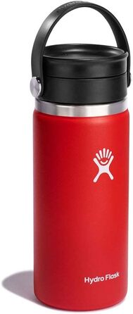Термокружка Hydro Flask 473 мл з нержавіючої сталі, вакуумна, для кави, герметична, Flex Sip кришка, широка горловина, колір Goji