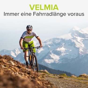 Велосипедна LED фара VELMIA передня, StVZO, USB акумулятор, 8,5 годин роботи, водостійка, чорна